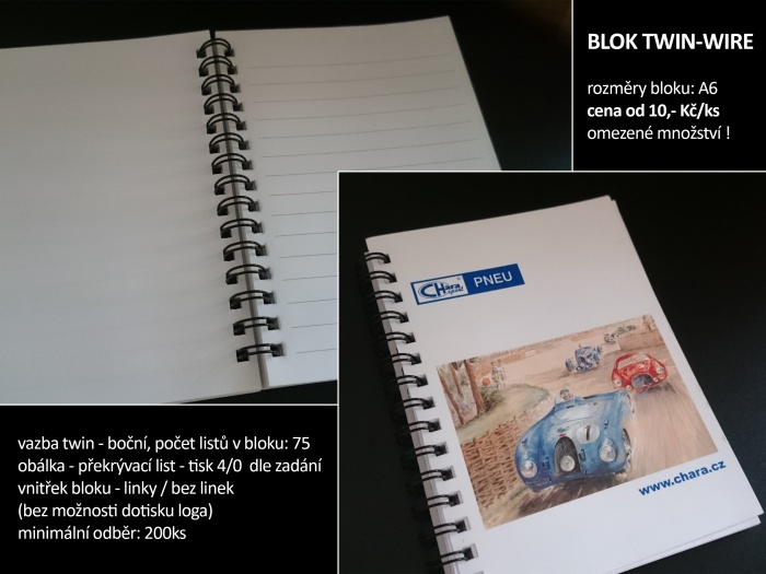 Poznámkový firemní blok A6