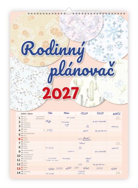 Kliknutím zobrazíte nástěnný kalendář pro rok 2027