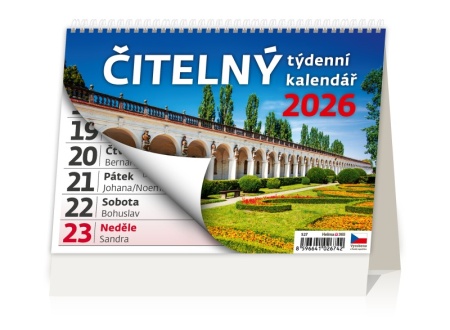 Kliknutím zobrazíte stolní kalendář pro rok 2026